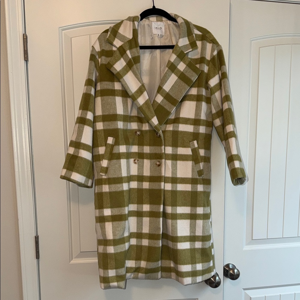 Le Lis Checkered Trench *WORN ONCE*